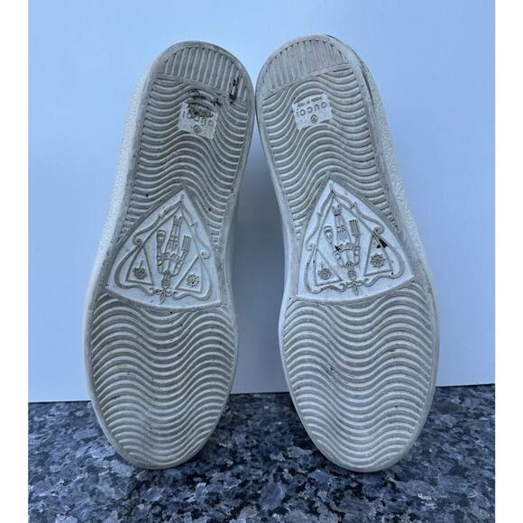 Gucci White Leather Low Top Sneakers Men’s Size 9.5 Missing Insole